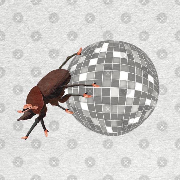 Funny Dung Beetle Disco Cowboy by Suneldesigns